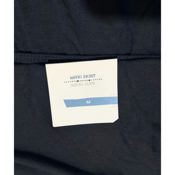 Old Navy Black Maxi Skirt Size M Side Slit NWT - Picture 4 of 7